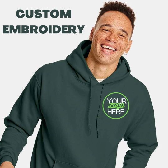 Custom Embroidered Hooded Sweatshirt